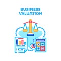 Business Valuation Vector Concept Illustration