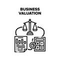 Business Valuation Vector Concept Illustration