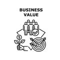 Business Value Vector Concept Black Illustration Royalty Free Stock Photo