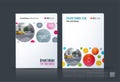 Business vector. Brochure template layout, cover design annual r