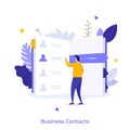 Business Vector Conceptual Illustration Royalty Free Stock Photo