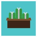 Business Vector illustration icon dollar cash pile money on a Royalty Free Stock Photo