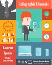 Business,Vector Infographic Elements Royalty Free Stock Photo
