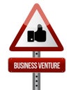 business venture like road sign concept