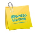 business venture post sign concept