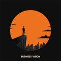 Business visionary vector concept