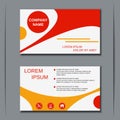Business visiting card vector template