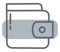 Business wallet, icon