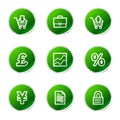 Business web icons Royalty Free Stock Photo