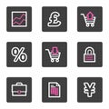 Business web icons Royalty Free Stock Photo