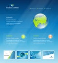 Business web site design elements template