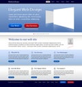 Business web site template Royalty Free Stock Photo