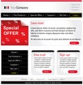 Business website template Royalty Free Stock Photo