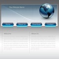 Business website template Royalty Free Stock Photo