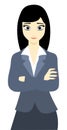 Business woman with arms folded Royalty Free Stock Photo