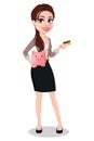 Business woman in casual clothes Royalty Free Stock Photo