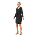 Business Woman Caucasian on white. 3D illustration