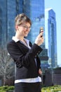 Business Woman on Cell Phone Royalty Free Stock Photo