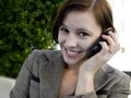 Business Woman On Cell Phone Royalty Free Stock Photo