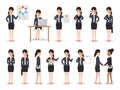 Business woman characters