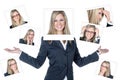 Business woman collage