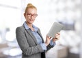Business woman with digital tablet Royalty Free Stock Photo