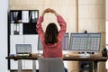 Business Woman Doing Stretch Exercise Royalty Free Stock Photo
