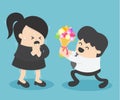 business woman fear of love From male businessmen to flowers. I