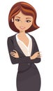 Business Woman With Folded Arms Royalty Free Stock Photo
