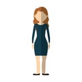 business woman formal cloth icon