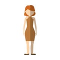 business woman formal cloth icon