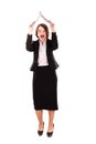 Business woman frustrated and stressed with work Royalty Free Stock Photo