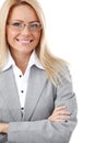 Business woman in glasses Royalty Free Stock Photo