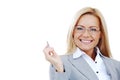 Business woman in glasses Royalty Free Stock Photo