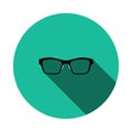 Business Woman Glasses Icon