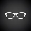 Business Woman Glasses Icon Royalty Free Stock Photo