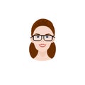 Business Woman In Glasses Profile Icon Businesswoman Avatar