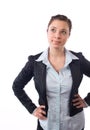 Business woman hands on hips Royalty Free Stock Photo