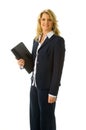 Business woman holding folio Royalty Free Stock Photo