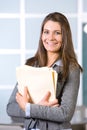 Business woman holding legal documents Royalty Free Stock Photo