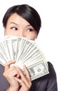 Business Woman Holding Money Royalty Free Stock Photo