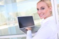 Business Woman on Laptop Royalty Free Stock Photo