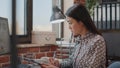 Business woman looking at files on clipboard to work on strategy Royalty Free Stock Photo