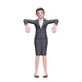 business woman marionette pose Royalty Free Stock Photo