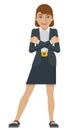 Business Woman Mascot Concept
