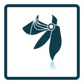 Business Woman Neck Scarf Icon