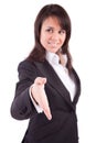 Business woman offering handshake Royalty Free Stock Photo