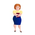 Business woman with overweight