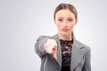 Business woman pointing you Royalty Free Stock Photo