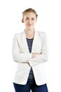 Business woman portrait. Crossed arms Royalty Free Stock Photo